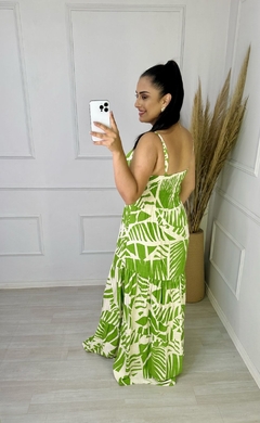 Vestido Longo Alca Kalie Verde - comprar online