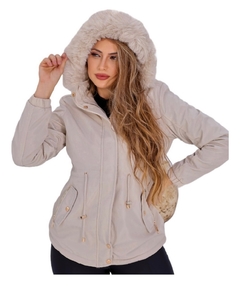 Parka Microfibra Impermeável Forrada Nude - AUTHENTIC STORE LTDA