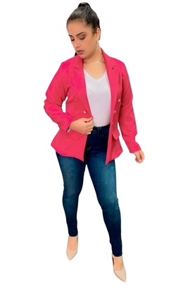 Blazer Alfaiataria Isabela Pink - comprar online