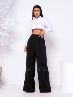 Calca Pantalona Duna Virginia Preta - comprar online