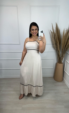 Vestido Midi Andreia Nude - loja online