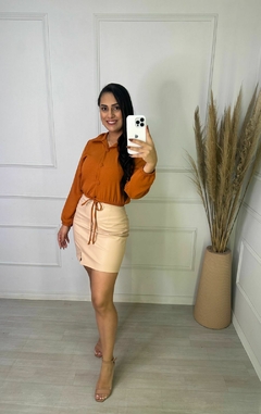 Cropped Camisa Luana Terracota - AUTHENTIC STORE LTDA