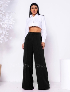 Calca Pantalona Duna Virginia Preta - comprar online