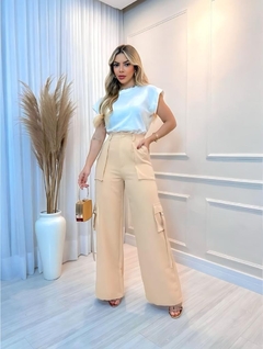 Wide Leg Cargo Style Nude - AUTHENTIC STORE LTDA