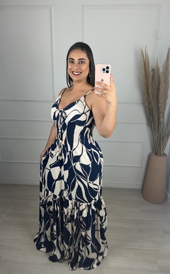 Imagem do Vestido Longo Debbie Azul Marinho