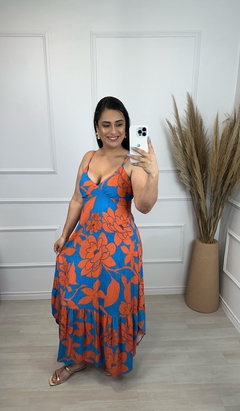 Vestido Tropical Jane Azul - AUTHENTIC STORE LTDA