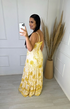 Vestido Longo Mirelly Amarelo - comprar online