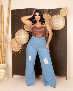 Calça Jeans Wide Leg Milie na internet