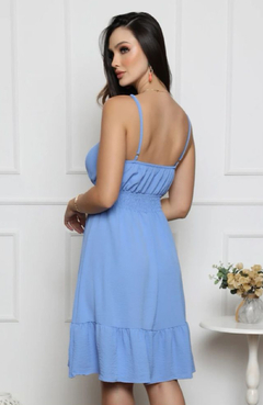 Vestido De Alcinha Antonella Azul Bebe - comprar online