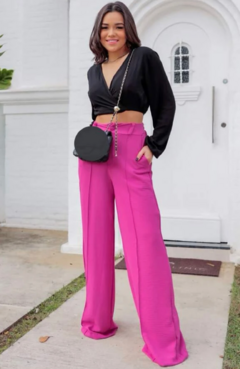 Calça Pantalona Duna Virginia Pink - AUTHENTIC STORE LTDA