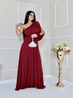 Vestido Fluit Nula Manga Marsala na internet