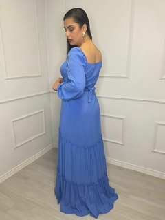 Vestido Longo Amelia Azul - comprar online