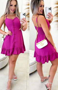 Vestido Curto Creta Pink - comprar online