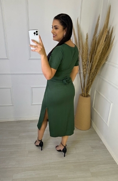 Vestido Lara Fashion Verde Militar - comprar online