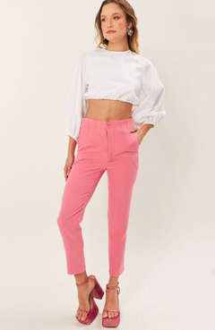 Calca Zara Alongada Rosa Bebe