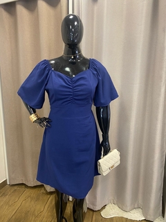 Vestido Plus Curto Charlene Azul Marinho - comprar online