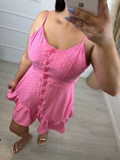 Vestido Creta Poa Rosa na internet