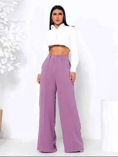 Calça Pantalona Duna Virginia Lilás - loja online