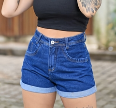 Shorts Jeans Mom Ester Jeans Escuro - comprar online