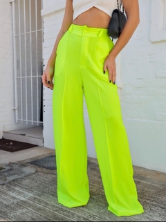 Calça Pantalona Duna Virginia Verde Neon na internet