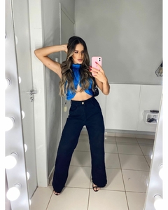 Calça Jeans Wide Leg Preta - comprar online