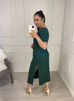 Vestido Fashion Lara Verde Escuro - comprar online