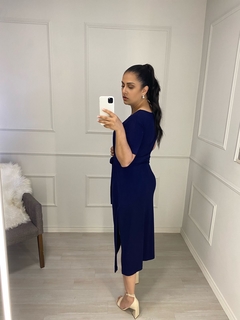 Vestido Fashion Lara Azul Marinho - comprar online