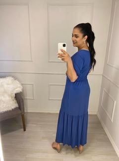 Vestido Longo Catarina Azul - comprar online