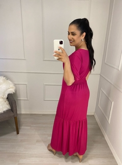 Vestido Longo Catarina Pink - comprar online