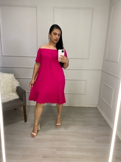 Vestido Curto Ciganinha Pink na internet