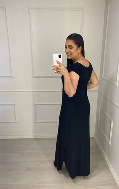 Vestido Longo Rayssa Preto na internet