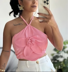 Cropped Samara Rosa Bebê - comprar online