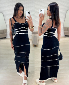 Vestido Tricô Lais Preto - loja online