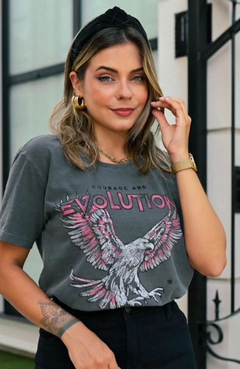 T-Shirt Evolution Cinza - comprar online