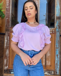 Blusa Lease Princess Selena Lilas