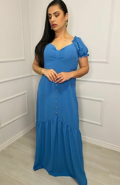 Vestido Duna Bela Azul