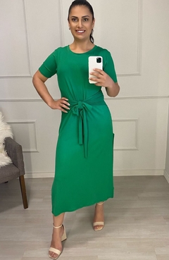 Vestido Fashion Lara Verde Bandeira