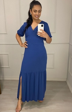 Vestido Longo Catarina Azul
