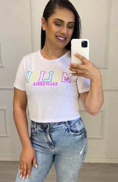 Cropped Tee Malibu Branco