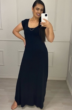 Vestido Longo Rayssa Preto