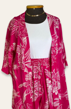 Conjunto Kimono + Shorts Hawai Pink - comprar online