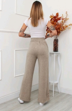 Calça Pantalona Lazinha Bege - comprar online