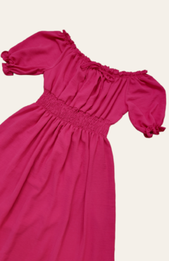 Vestido Longo Duna Ciganinha Plus Pink - comprar online