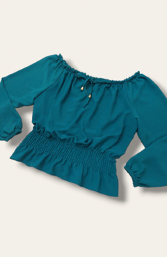 Blusa Plus Laila Verde Esmeralda - comprar online