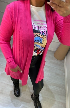 Cardigan Modal Leticia Pink na internet