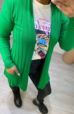 Cardigan Modal Leticia Verde na internet