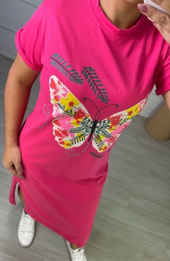 Vestido Tee Borboleta Pink na internet