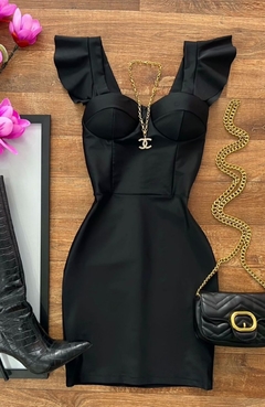 Vestido Prada Ombreira Preto - loja online