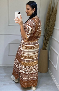 Vestido Midi Maya Caramelo - comprar online