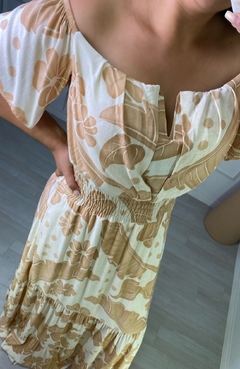 Vestido Grécia Folhas Nude na internet